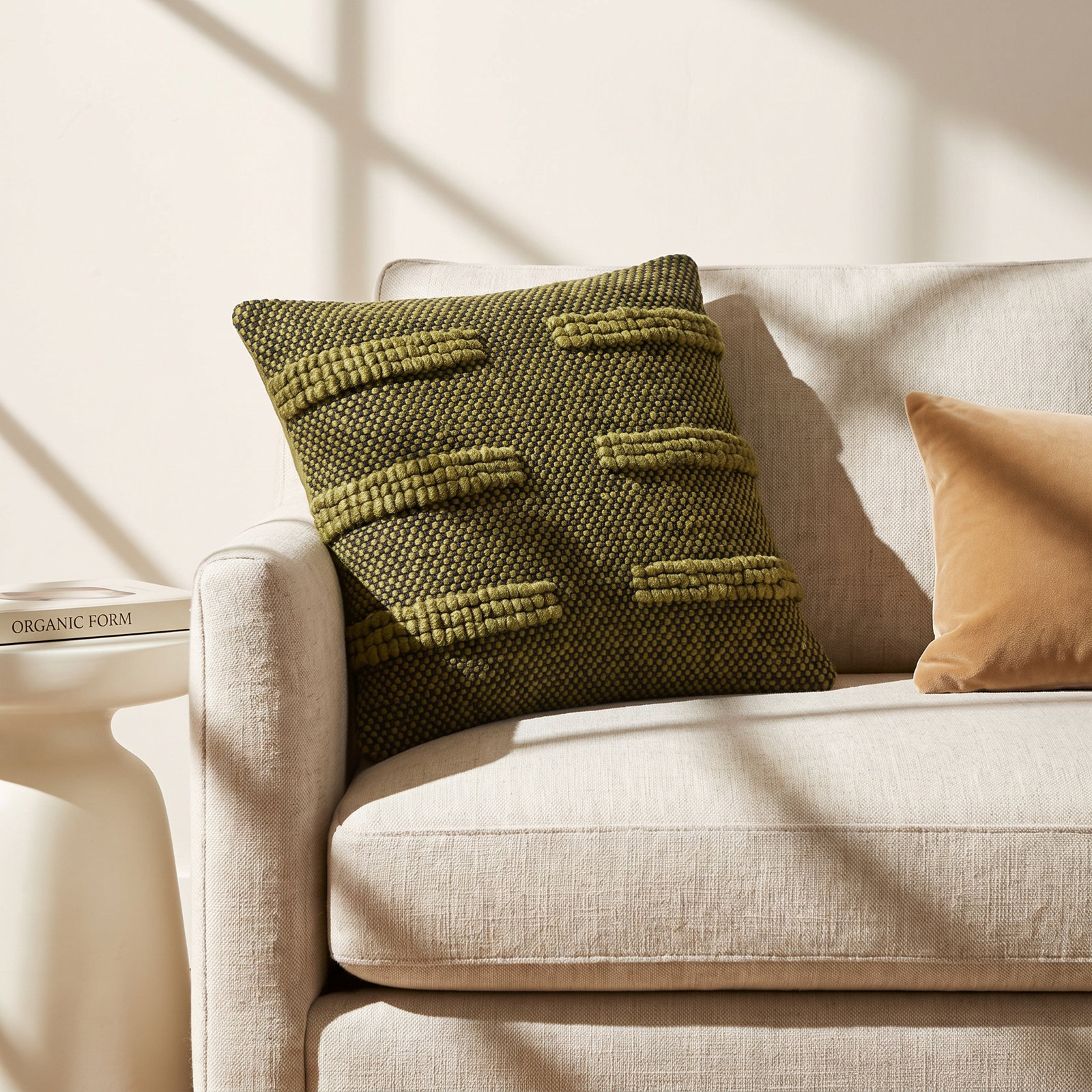 Harlow Pillow Cover, Down, 18"H x 18"W