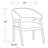 Pula 4 - Person Four Leg Dining Set