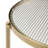 Stylish and Modern Addlie Nesting Fluted Glass Finished Metal Frame Round Coffee Table-452841962