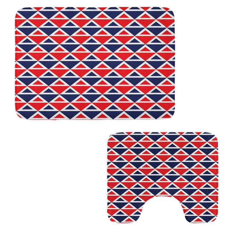  Ensemble de 2 tapis de salle de bain Americana