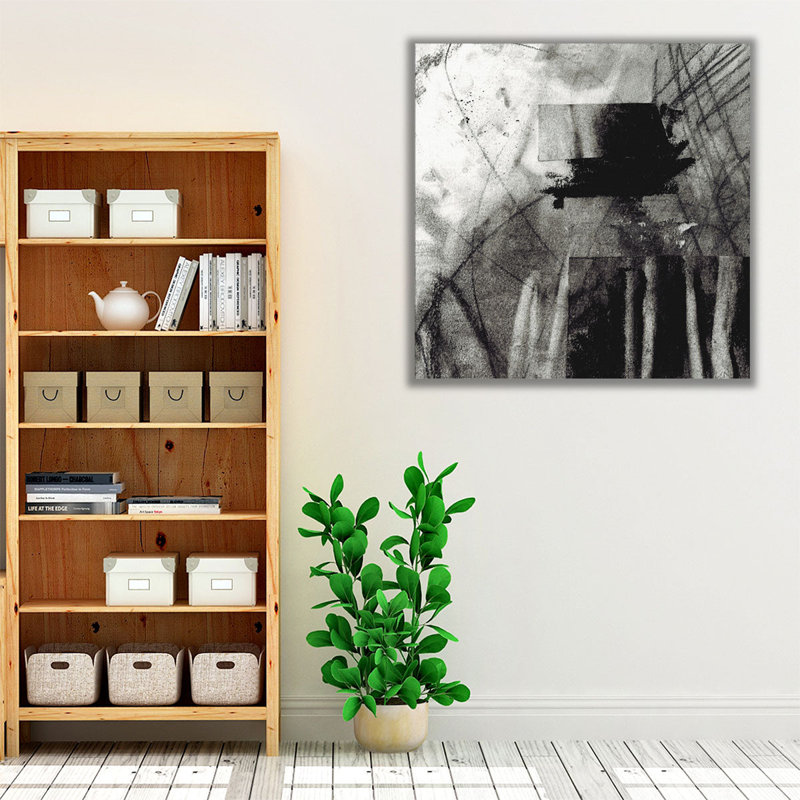 «Charcoal Study II», reproduction d'art sur toile, H 12 po x l 12 po