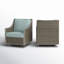 Chaise de patio pivotante avec coussins Sunbrella Adasha-1165413698-1165413697