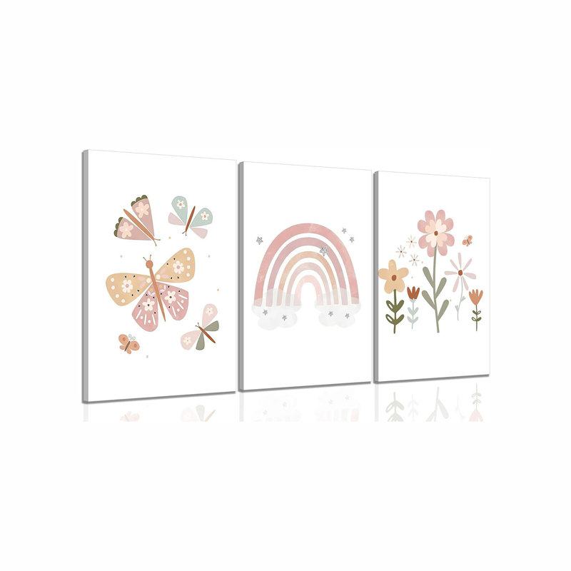 Boho Nursery Canvas Wall Art Children Room Painting Picture Wall Decor Poster Print Artwork For Bedroom Children Room Home Decoration