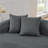 Curved Modular Wool Fabric Sectional Sofa, No Assembly Required-117795082