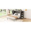 Full Size Bed With Storage And Port, Grey - Functional Space Saving For Home Gym Bedroom Drawers, Shelves . Space Compact Living. Stylish Gyms. Construction-424064761-424064760