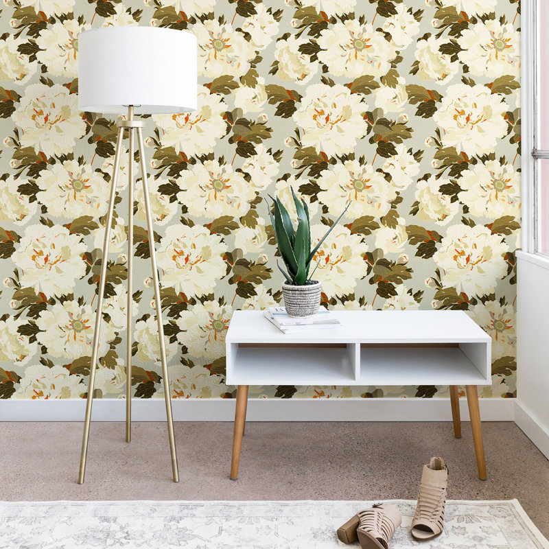 Carrelage floral Sayra Peel & Stick, L 96 po x l 24 po