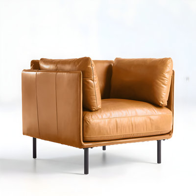 Analyssia Faux Leather Armchair