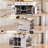 53inch Large Kitchen Island with 2 Bar Stools, Power Outlet-102218099