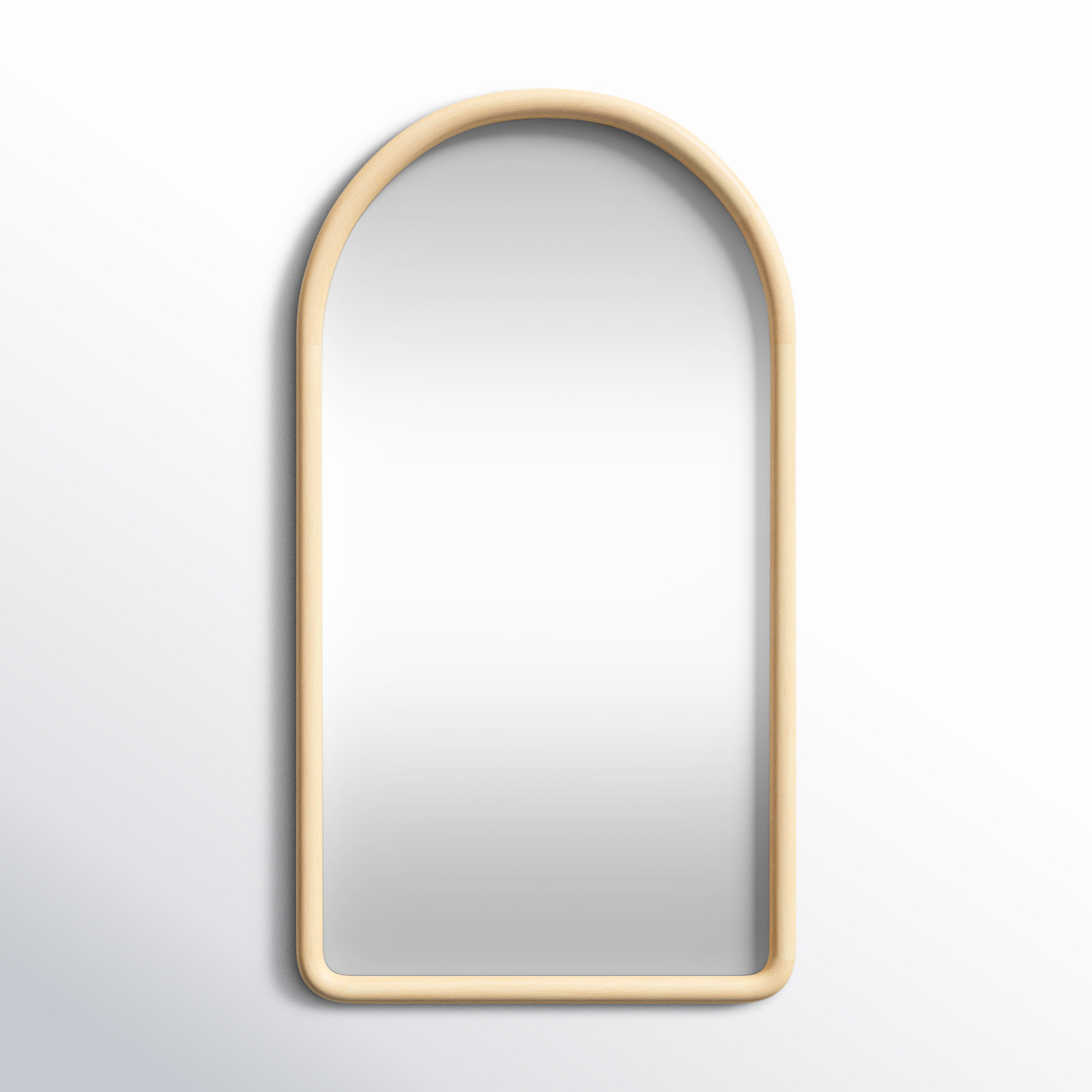 Brayson Wood Flat Mirror, Natural