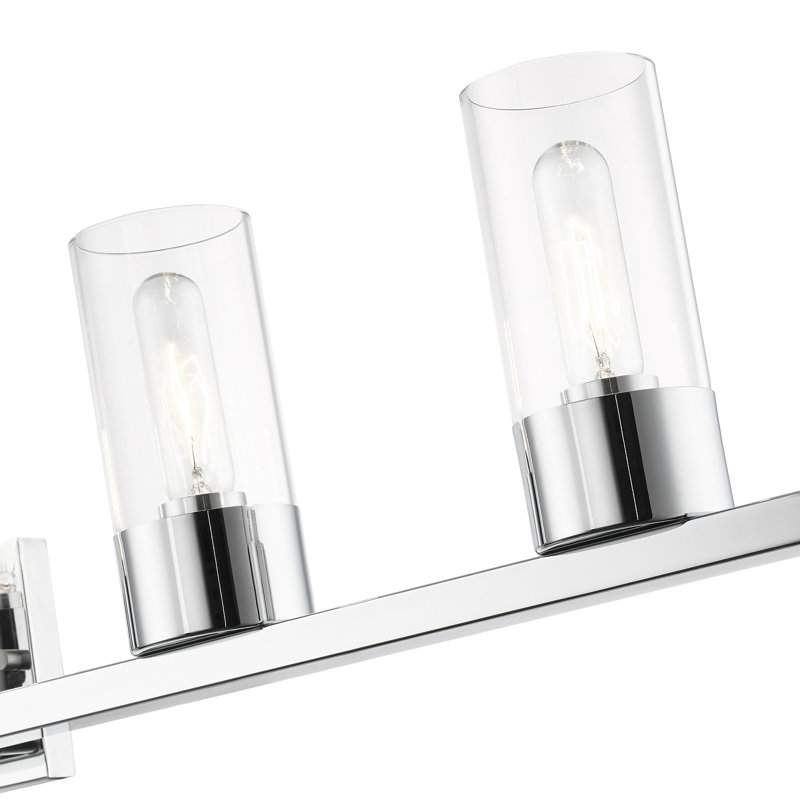 Éclairage pour salle de bain à intensité variable 5 lumières Asenet Anthippi, Chrome poli