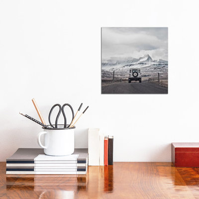 Roam The Planet Iceland I Square by Monika Strigel - Wrapped Canvas Print