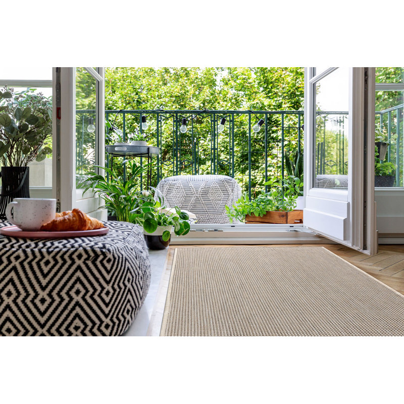 Evie-Faith Rectangle Indoor / Outdoor Area Rug, Rectangle 60 x 110cm