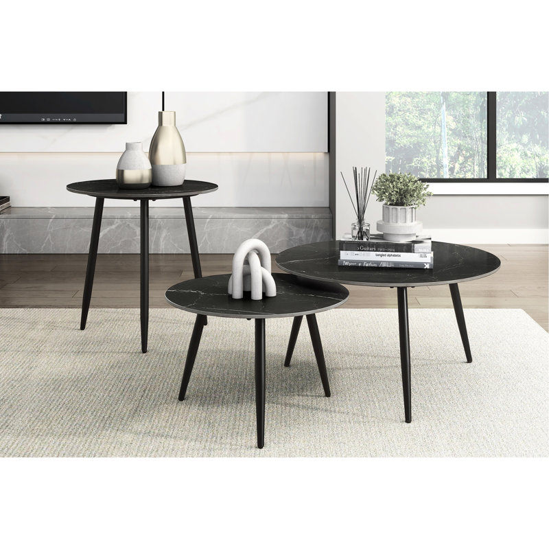 Collection de tables d'appoint 3 pieds Modern Modern