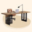 Bureaux rectangulaires en bois massif Burlywood-108511076