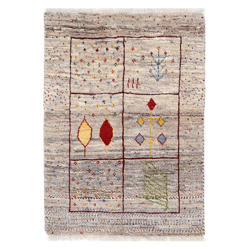 Fine Hand knotted Persian Gabbeh 2'X 3'