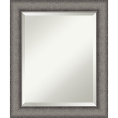 Earsel Solid Wood Rectangle Wall Mirror