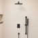 RainfallCascade 10" Pressure Balanced Slide Bar  Shower System with Rough-In Valve