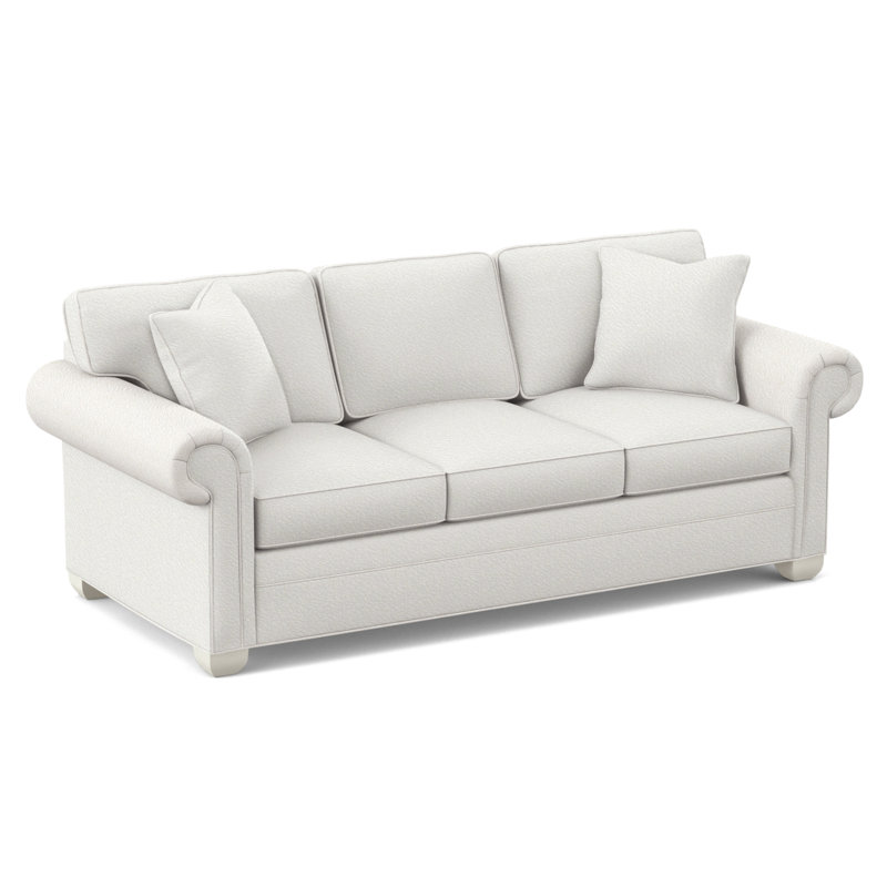 Main Street Upholstered 85'' Sleeper Sofa, Kennelly Snow, Wrenn