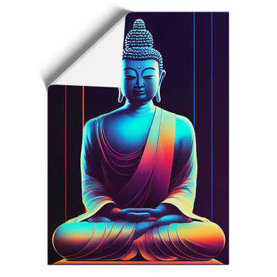 Buddha in Neon - Wall Art