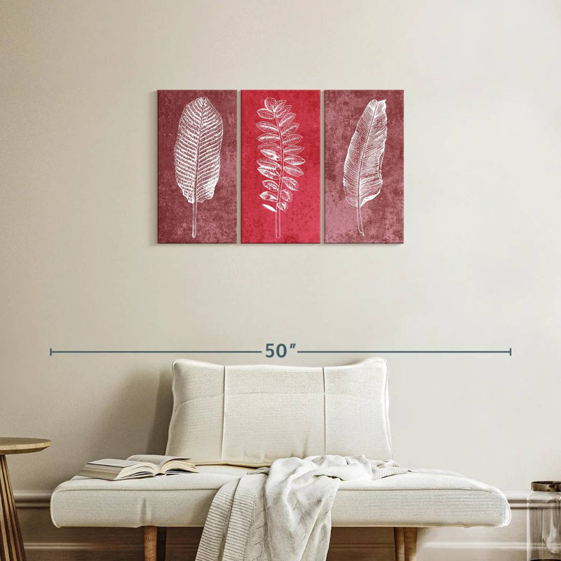 Harnek Leaf Imprints, 20" H x 33" W