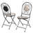 2 - Person Metal Patio Dining Set with Round Table , Cushions Included