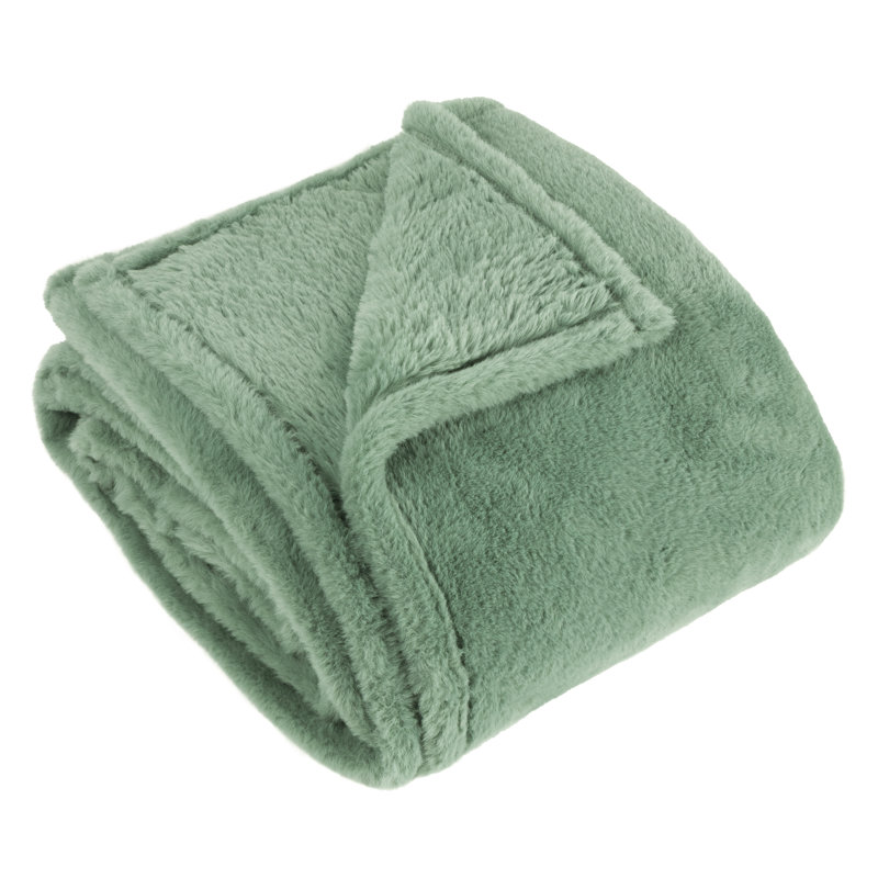 furn Kallu Throw, Frost Green, 200cm W x 140cm D