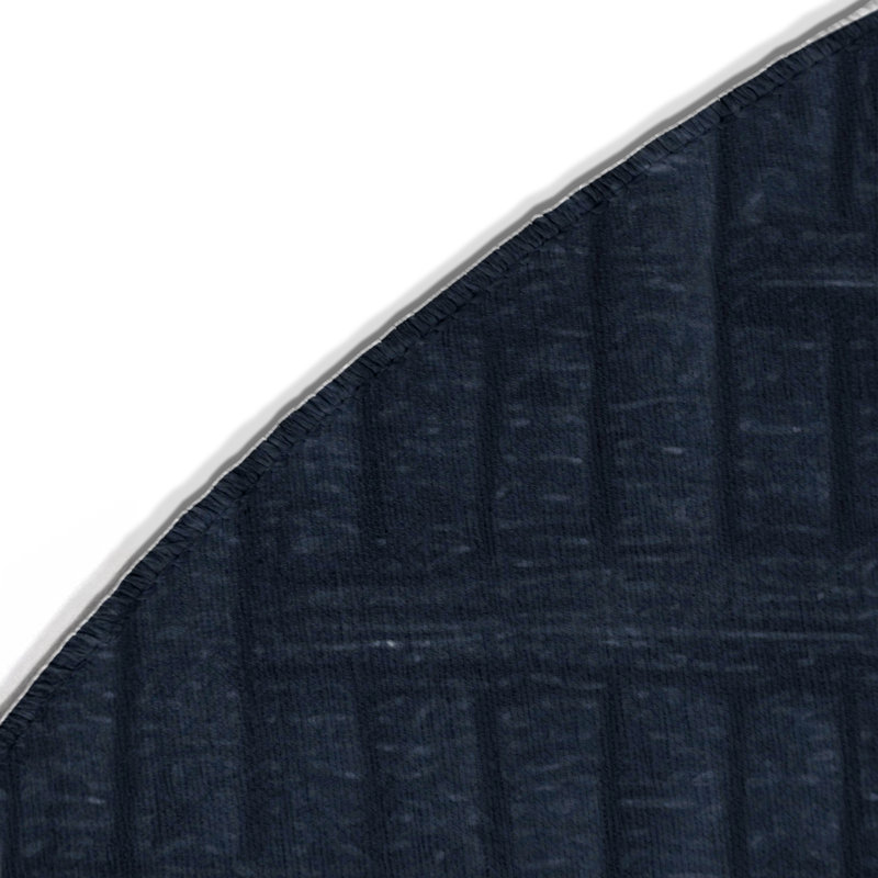 Tapis gris intérieur et extérieur Trellis, Rond 5 pi