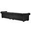 Canapé Chesterfield à accoudoirs roulés en lin 141,2 po Huskins-792033265