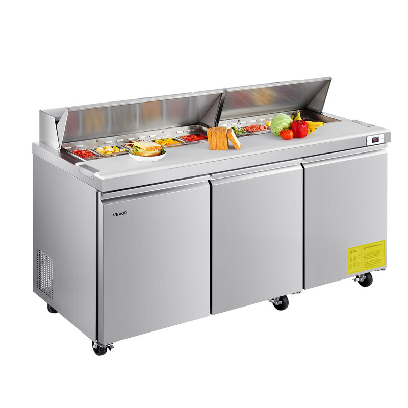 Porte commerciale en acier inoxydable