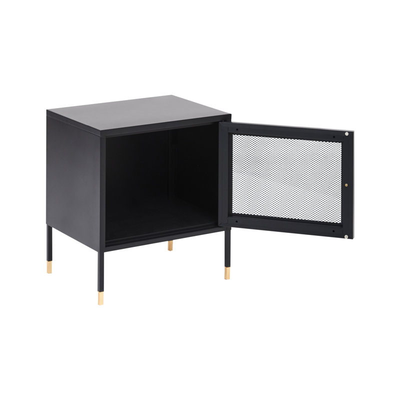 OSSETT 45cm W Steel Bedside Table