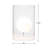 Arniece 11" Halo Glass Table Lamp with Floating Milk Glass Globe-75196558