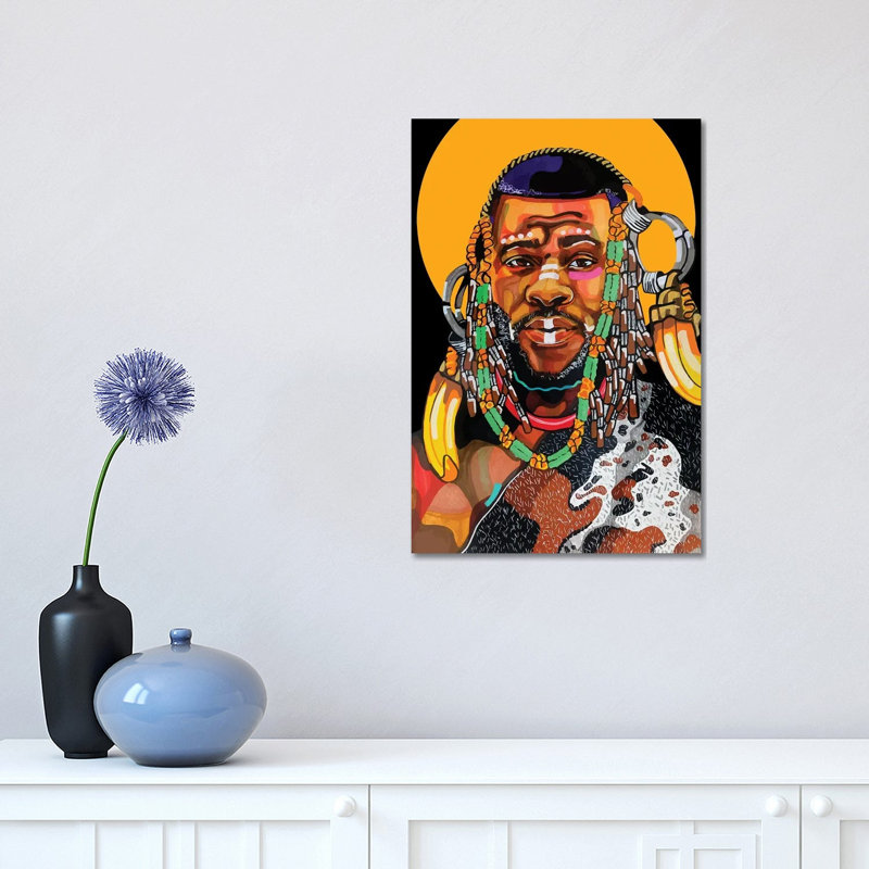 King Is Black - Print on Canvas, 66.04 cm H x 45.72 cm W x 3.175 cm D, Wrapped Canvas