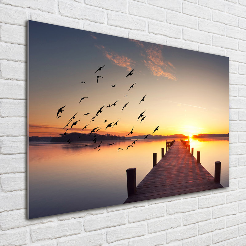 Sunset - No Frame Print on Glass