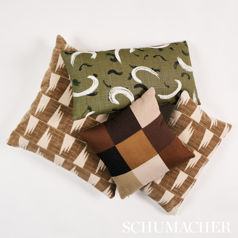 Schumacher x David Kaihoi Tutsi Pillow, 12" x 24"