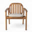 Fauteuil de patio extérieur en bois d'acacia