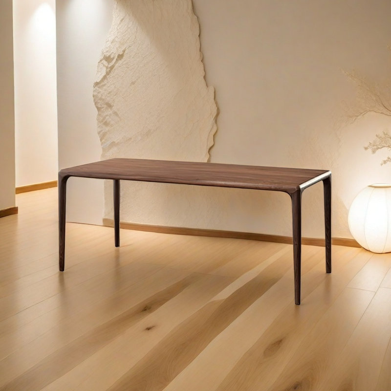 Black Walnut Slab Dining Table, 29.5"H x 63"L x 31.5"W