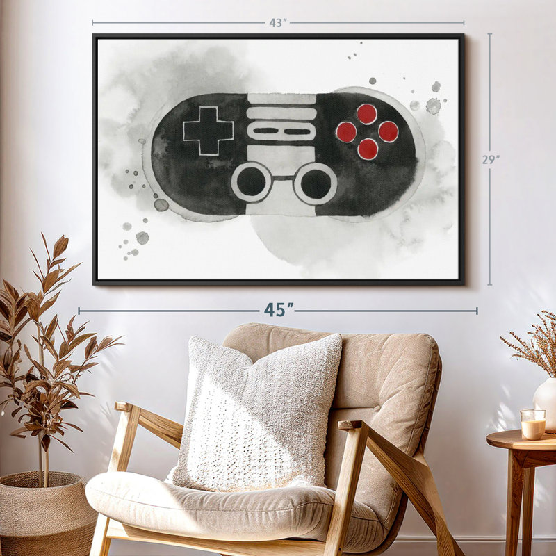 Impression sur toile Gamer IV, H 29 po x l 43 po