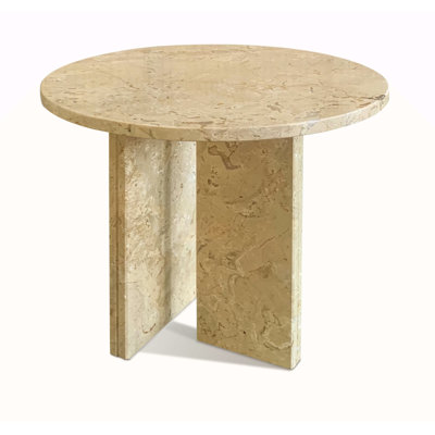 Gold Yellow Beige Natural Marble Coffee Table