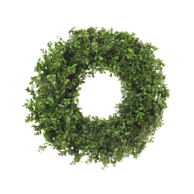 Classic Boxwood Wreath, 24" H x 24" W x 6" D