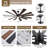 Large 12-blade Outdoor Windmill Ceiling Fan With Light And Remote, Dual-finish Blades, Ideal For Large Indoor & Outdoor Spaces Like Patio, Porch, Gazebo, Garage, Living Room-114394735-114394737-126011921