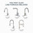 Kitchen Faucet with Pull Down Sprayer, Stainless Steel Kitchen Faucet, Utility Single Handle Spring Sink Faucets 1 or 3 Hole, Kitchen Faucets for Farmhouse Camper Laundry Rv Bar-72790127