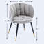 Fauteuil demi-tonneau en velours 22,04 po Taniece-14179213