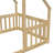 House-Shaped Floor Bed With Fence, Guardrails-1607430062-1607430051