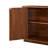 Sideboard Storage Cabinet TV Stand With Wave Pattern Buffet Cabinet Wooden Vertical Striped Cabinet For Kitchen/Bedroom/Entryway. Walnut-1279009889