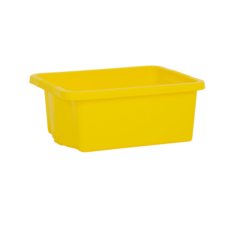 Stack & Store Box, Yellow, 16 qt