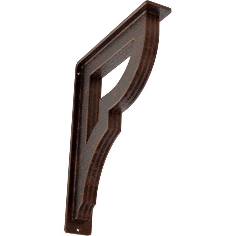Support en fer forgé Bradford, Cuivre antique, H 12 po x l 2 po x P 10 po