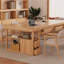 Bureaux rectangulaires en bois massif Burlywood-107788091