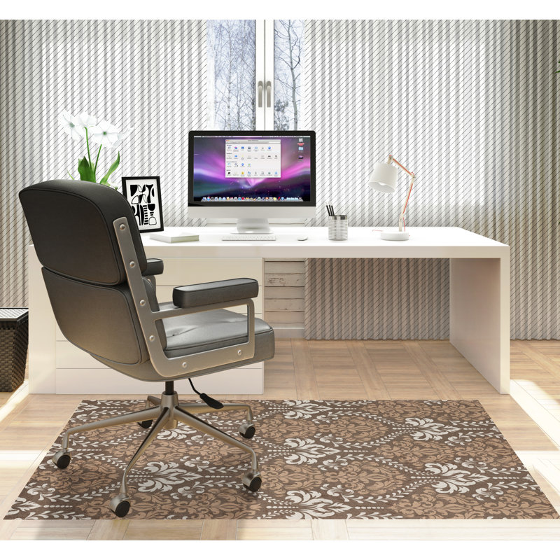 Tapis de chaise rectangulaire Novelle, Beige, L 36 po x L 60 po