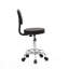 Tabouret de salon - Hauteur réglable avec dossier, cuir de polyuréthane pivotant à 360 ° et fer chromé, antidérapant pour le salon / la maison / le bureau