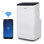 Climatiseur portatif intelligent CCAPAC Series 6,350 BTU SACC / CEC, 9 000 BTU ASHRAE 128, blanc